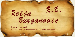 Relja Buzganović vizit kartica